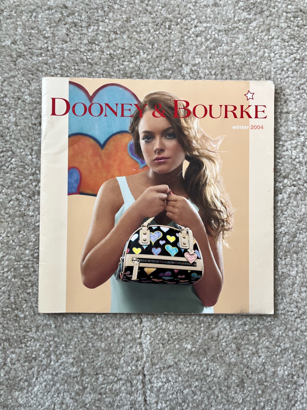 Dooney & Bourke Rare Winter 2004 Y2K It Bags Catalog with Lindsay Lohan Cover